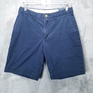 Polo Ralph Lauren Shorts Mens 30 Blue Stretch Classic Fit Flat front